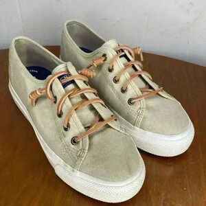 Sperry Women's Crest Vibe Linen Size: 6 Boat Shoes